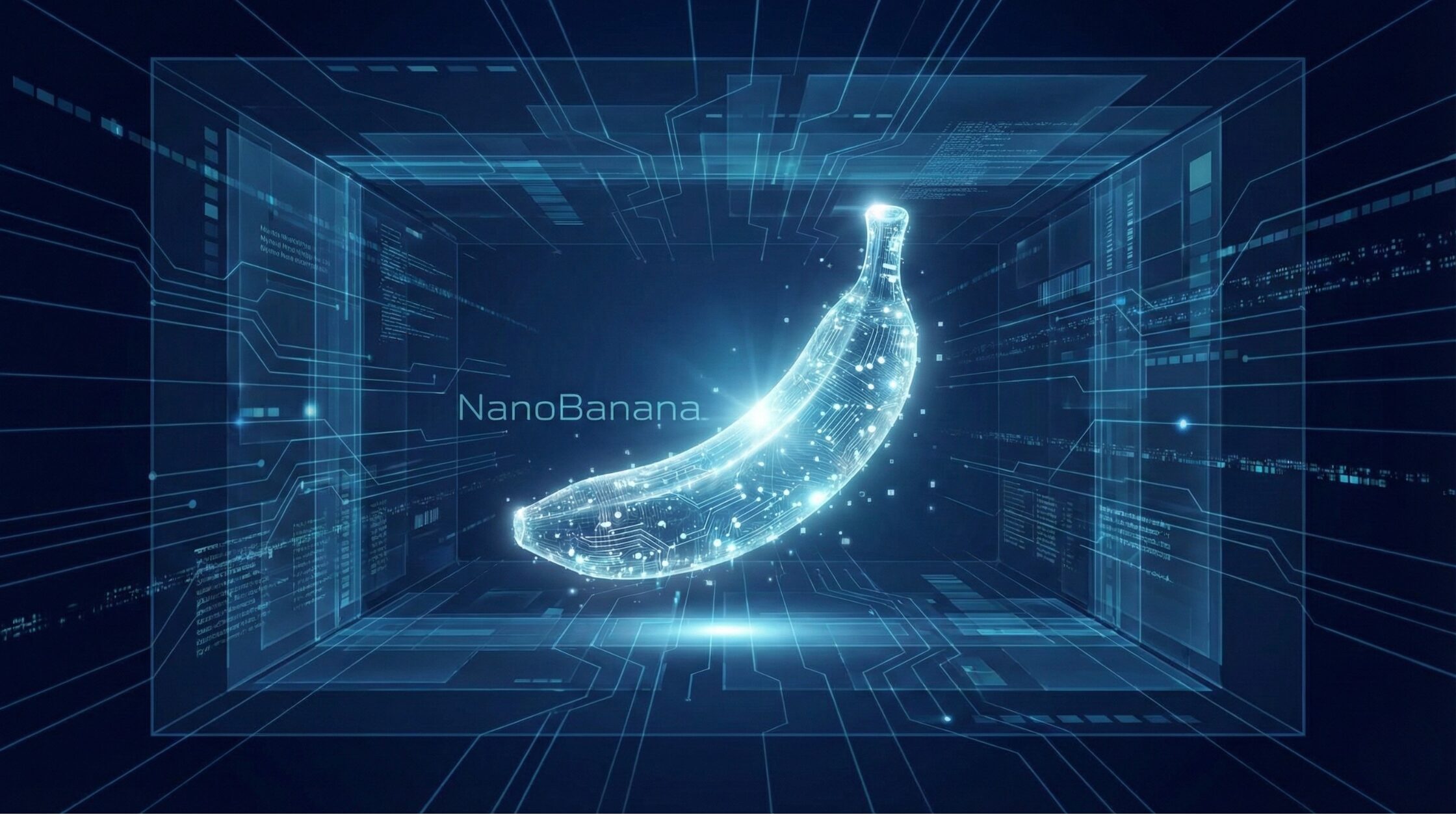 デジタル空間に浮かぶバーチャルなバナナ